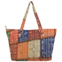 Blue White Orange And Brown Container Van Full Print Shoulder Bag View2