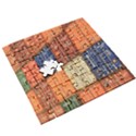 Blue White Orange And Brown Container Van Wooden Puzzle Square View3