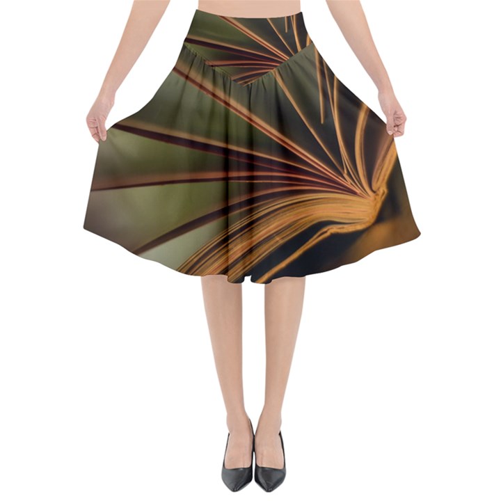 Book Screen Climate Mood Range Flared Midi Skirt