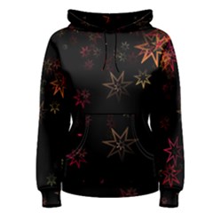 Christmas Background Motif Star Women s Pullover Hoodie by Amaryn4rt