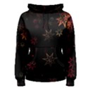 Christmas Background Motif Star Women s Pullover Hoodie View1