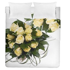 Bouquet Flowers Roses Decoration Duvet Cover Double Side (queen Size) by Amaryn4rt