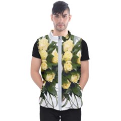 Bouquet Flowers Roses Decoration Men s Puffer Vest by Amaryn4rt