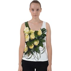 Bouquet Flowers Roses Decoration Velvet Tank Top by Amaryn4rt