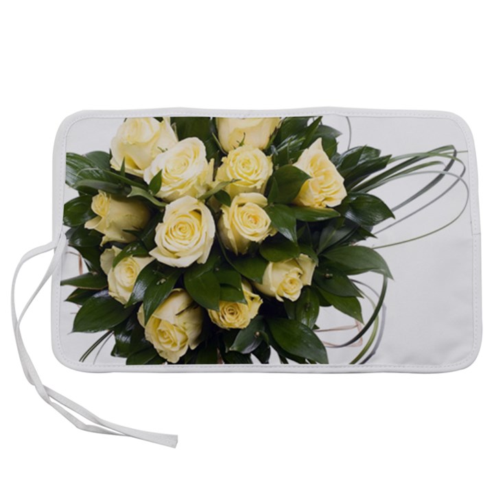 Bouquet Flowers Roses Decoration Pen Storage Case (L)