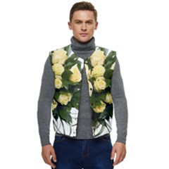 Bouquet Flowers Roses Decoration Men s Button Up Puffer Vest	 by Amaryn4rt