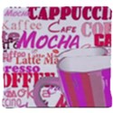 Coffee Cup Lettering Coffee Cup Back Support Cushion View4