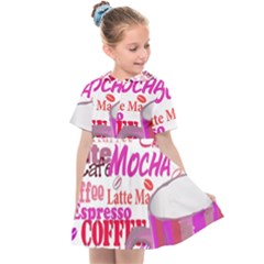 Coffee Cup Lettering Coffee Cup Kids  Sailor Dress by Amaryn4rt