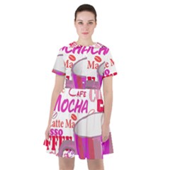 Coffee Cup Lettering Coffee Cup Sailor Dress by Amaryn4rt