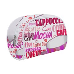 Coffee Cup Lettering Coffee Cup Make Up Case (small) by Amaryn4rt