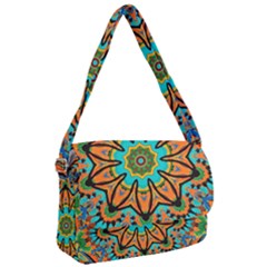 Color Abstract Pattern Structure Courier Bag by Amaryn4rt