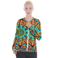 Color Abstract Pattern Structure Casual Zip Up Jacket by Amaryn4rt