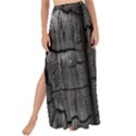 Coal Charred Tree Pore Black Maxi Chiffon Tie-Up Sarong View1