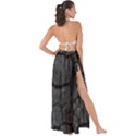 Coal Charred Tree Pore Black Maxi Chiffon Tie-Up Sarong View2