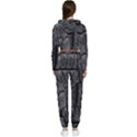 Coal Charred Tree Pore Black Cropped Zip Up Lounge Set View2