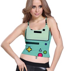 Adventure Time Beemo Bmo Illustration Cartoons Spaghetti Strap Bra Top by Sarkoni