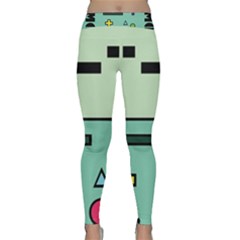 Adventure Time Beemo Bmo Illustration Cartoons Classic Yoga Leggings by Sarkoni