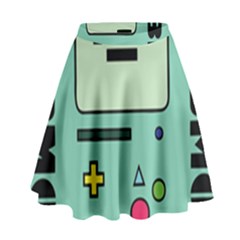 Adventure Time Beemo Bmo Illustration Cartoons High Waist Skirt by Sarkoni