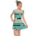 Adventure Time Beemo Bmo Illustration Cartoons Kids  Cap Sleeve Dress View1