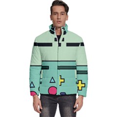 Adventure Time Beemo Bmo Illustration Cartoons Men s Puffer Bubble Jacket Coat by Sarkoni