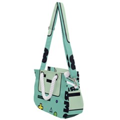 Adventure Time Beemo Bmo Illustration Cartoons Rope Handles Shoulder Strap Bag by Sarkoni