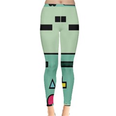 Adventure Time Beemo Bmo Illustration Cartoons Inside Out Leggings by Sarkoni