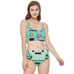 Adventure Time Beemo Bmo Illustration Cartoons Frilly Bikini Set by Sarkoni