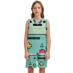 Adventure Time Beemo Bmo Illustration Cartoons Kids  Basketball Mesh Set by Sarkoni