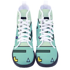 Adventure Time Beemo Bmo Illustration Cartoons Men s High-top Canvas Sneakers by Sarkoni