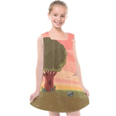 Cartoon Network Adventure Time Kids  Cross Back Dress by Sarkoni