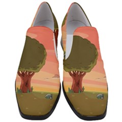 Cartoon Network Adventure Time Women Slip On Heel Loafers by Sarkoni