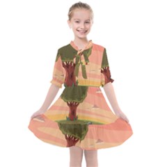 Cartoon Network Adventure Time Kids  All Frills Chiffon Dress by Sarkoni