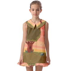 Cartoon Network Adventure Time Kids  Pilgrim Collar Ruffle Hem Dress by Sarkoni