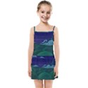 Adventure Time Cartoon Night Green Color Sky Nature Kids  Summer Sun Dress View1