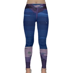 Cartoon Character Wallpapper Adventure Time Beauty In Nature Classic Yoga Leggings by Sarkoni