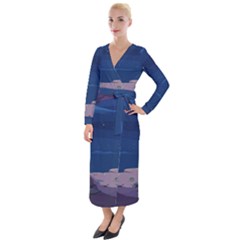 Cartoon Character Wallpapper Adventure Time Beauty In Nature Velvet Maxi Wrap Dress by Sarkoni