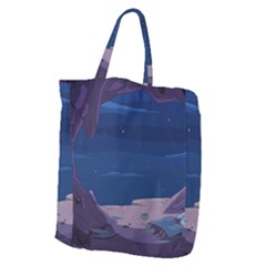 Cartoon Character Wallpapper Adventure Time Beauty In Nature Giant Grocery Tote by Sarkoni