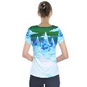 Frost Mountains Illustration Adventure Time Fantasy Art Landscape Short Sleeve Front Detail Top View2