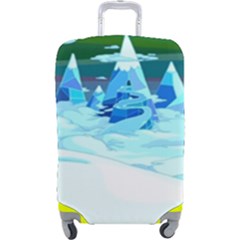 Frost Mountains Illustration Adventure Time Fantasy Art Landscape Luggage Cover (large) by Sarkoni