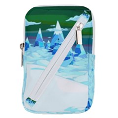 Frost Mountains Illustration Adventure Time Fantasy Art Landscape Belt Pouch Bag (small) by Sarkoni