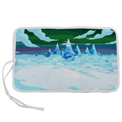 Frost Mountains Illustration Adventure Time Fantasy Art Landscape Pen Storage Case (l) by Sarkoni