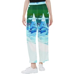 Frost Mountains Illustration Adventure Time Fantasy Art Landscape Women s Pants  by Sarkoni