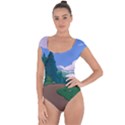 Adventure Time Cartoon Pathway Short Sleeve Leotard  View1