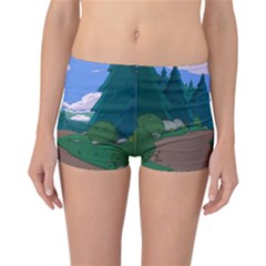 Adventure Time Cartoon Pathway Reversible Boyleg Bikini Bottoms by Sarkoni