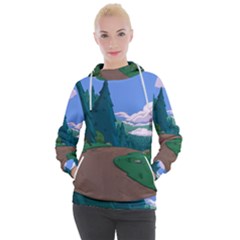 Adventure Time Cartoon Pathway Women s Hooded Pullover by Sarkoni