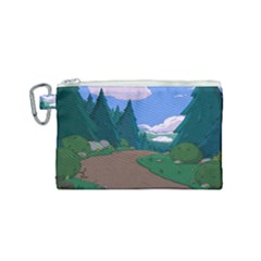 Adventure Time Cartoon Pathway Canvas Cosmetic Bag (small) by Sarkoni