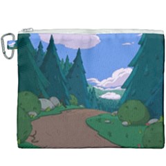 Adventure Time Cartoon Pathway Canvas Cosmetic Bag (xxxl) by Sarkoni