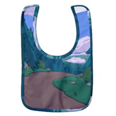 Adventure Time Cartoon Pathway Baby Bib by Sarkoni