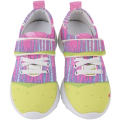 Red Mushroom Animation Adventure Time Cartoon Multi Colored Kids  Velcro Strap Shoes by Sarkoni