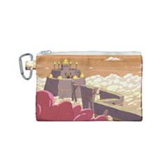 Animated Castle Illustration Adventure Time Cartoon Nature Canvas Cosmetic Bag (small) by Sarkoni